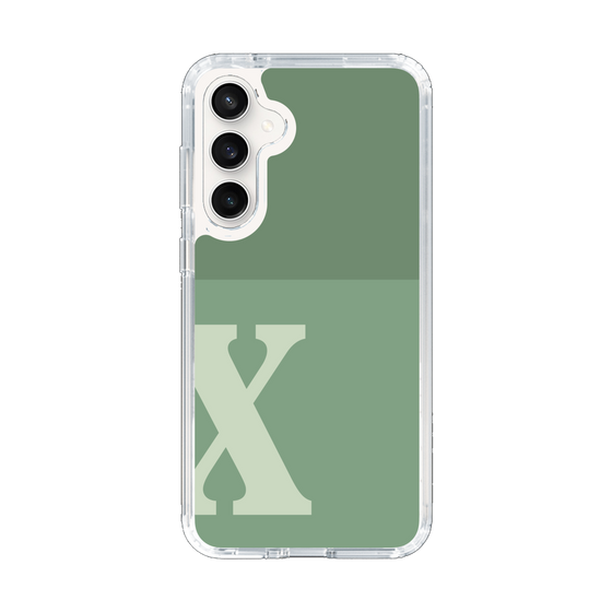 Slim Protection Case［ Original - initial two tone - X green ］