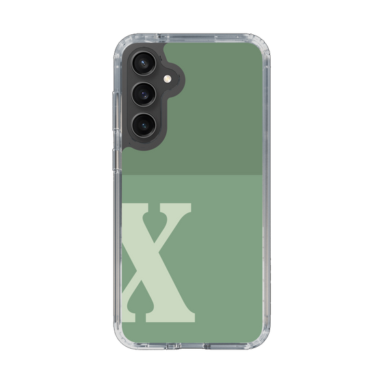 Slim Protection Case［ Original - initial two tone - X green ］