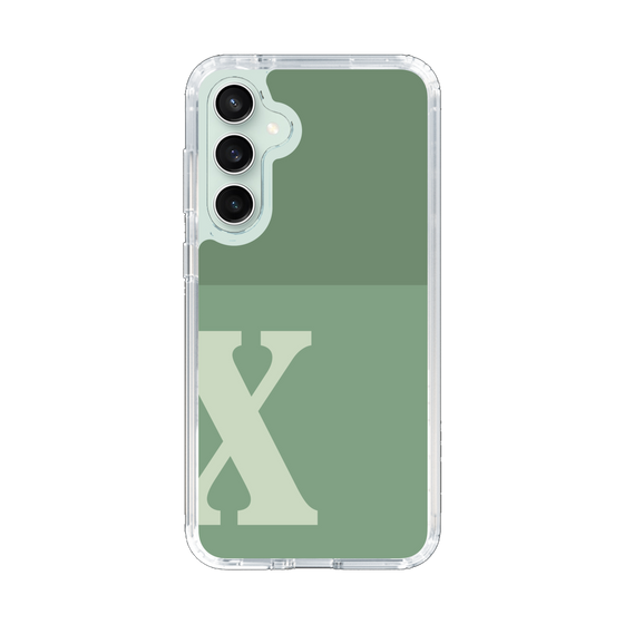 Slim Protection Case［ Original - initial two tone - X green ］