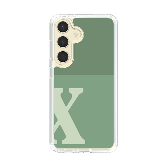 Slim Protection Case［ Original - initial two tone - X green ］