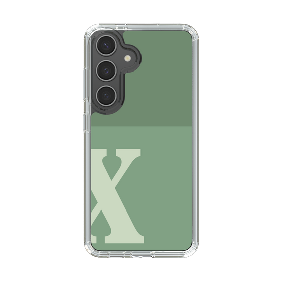 Slim Protection Case［ Original - initial two tone - X green ］