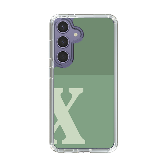 Slim Protection Case［ Original - initial two tone - X green ］