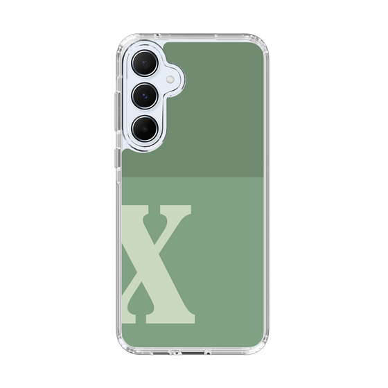 Slim Protection Case［ オリジナル - initial two tone - X green ］