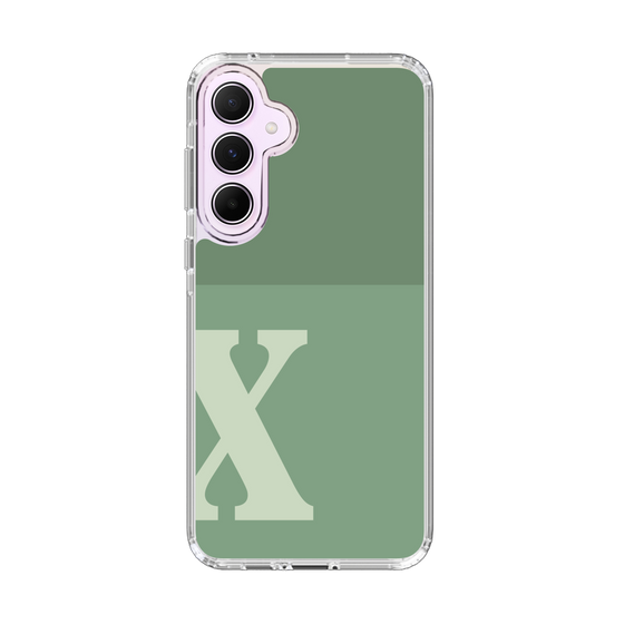 Slim Protection Case［ オリジナル - initial two tone - X green ］