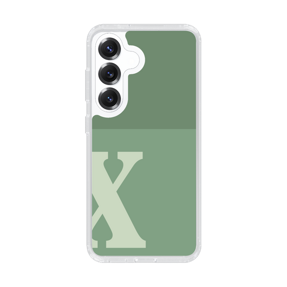 Slim Protection Case［ Original - initial two tone - X green ］