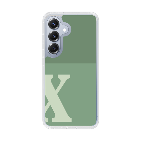 Slim Protection Case［ Original - initial two tone - X green ］
