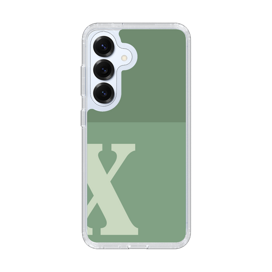 Slim Protection Case［ Original - initial two tone - X green ］