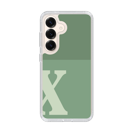Slim Protection Case［ Original - initial two tone - X green ］