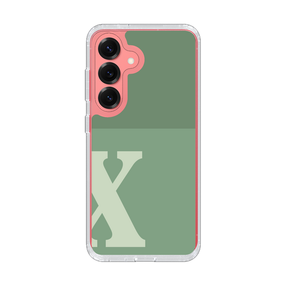 Slim Protection Case［ Original - initial two tone - X green ］
