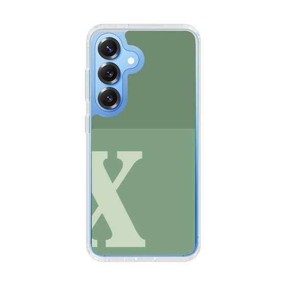 Slim Protection Case［ Original - initial two tone - X green ］