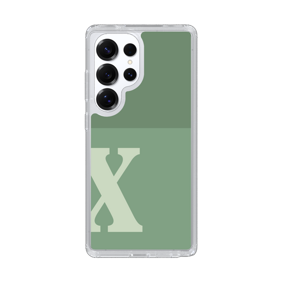 Slim Protection Case［ Original - initial two tone - X green ］
