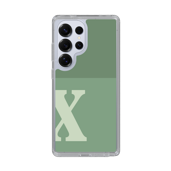 Slim Protection Case［ Original - initial two tone - X green ］