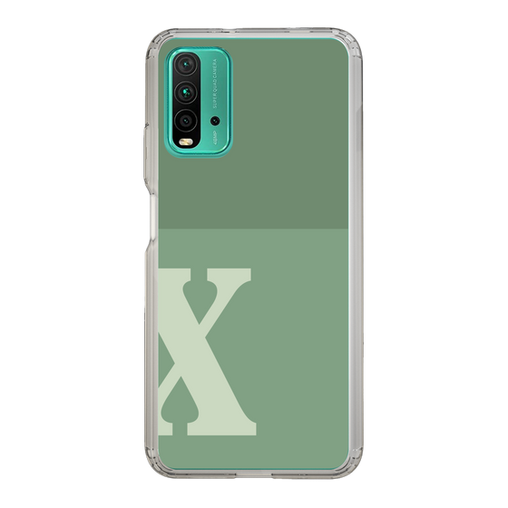 Slim Protection Case［ Original - initial two tone - X green ］