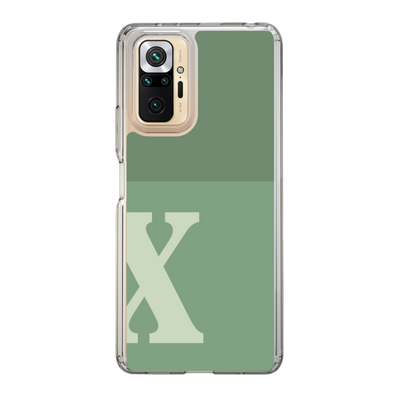 Slim Protection Case［ Original - initial two tone - X green ］