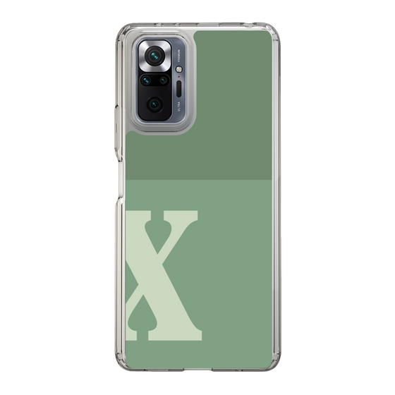 Slim Protection Case［ Original - initial two tone - X green ］