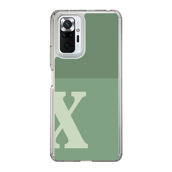 Slim Protection Case［ Original - initial two tone - X green ］