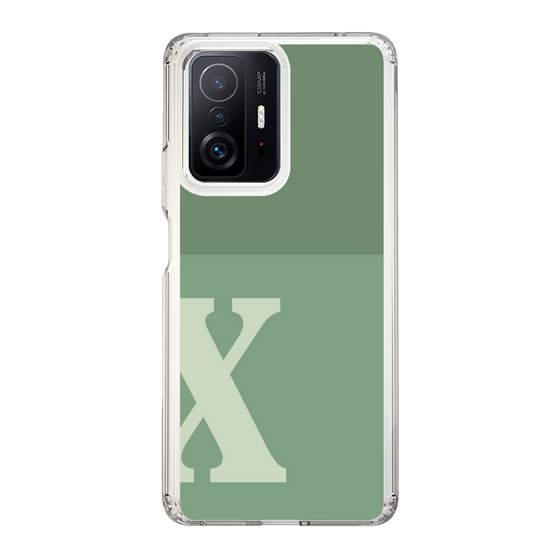 Slim Protection Case［ Original - initial two tone - X green ］