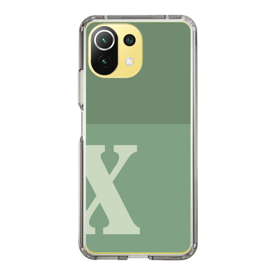 Slim Protection Case［ Original - initial two tone - X green ］