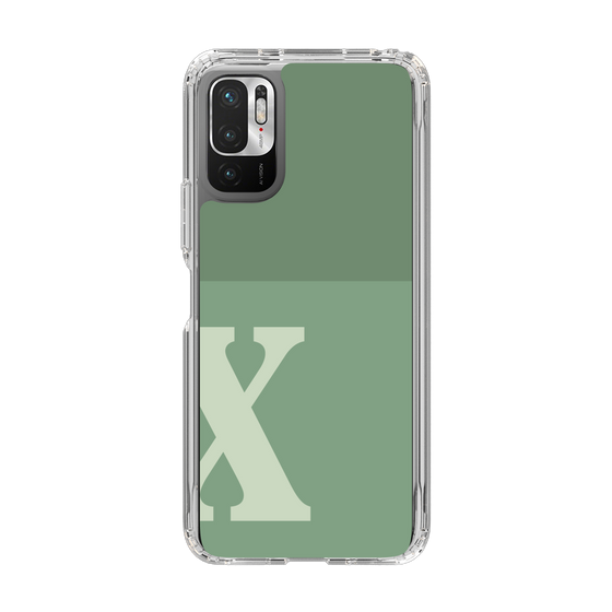 Slim Protection Case［ Original - initial two tone - X green ］