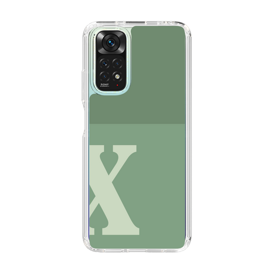 Slim Protection Case［ Original - initial two tone - X green ］