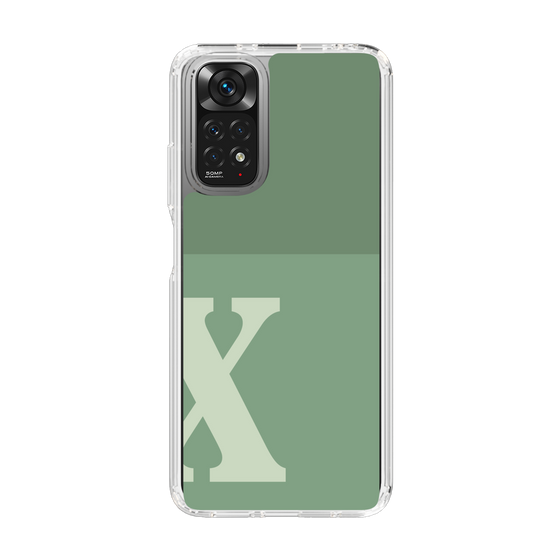 Slim Protection Case［ Original - initial two tone - X green ］