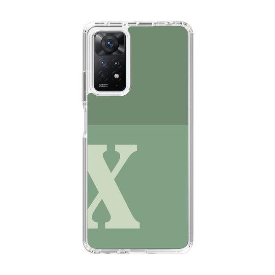 Slim Protection Case［ Original - initial two tone - X green ］