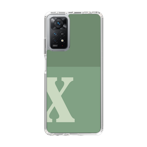 Slim Protection Case［ Original - initial two tone - X green ］