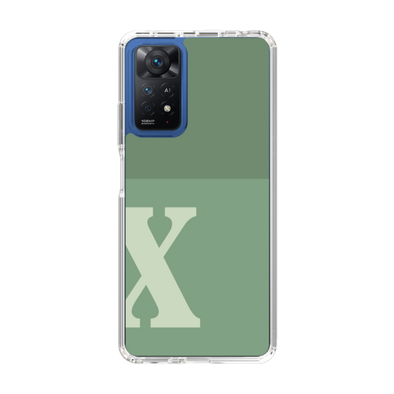 Slim Protection Case［ Original - initial two tone - X green ］