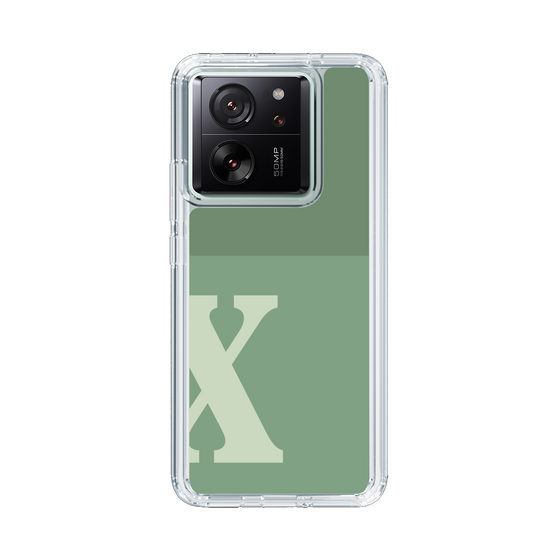 Slim Protection Case［ Original - initial two tone - X green ］