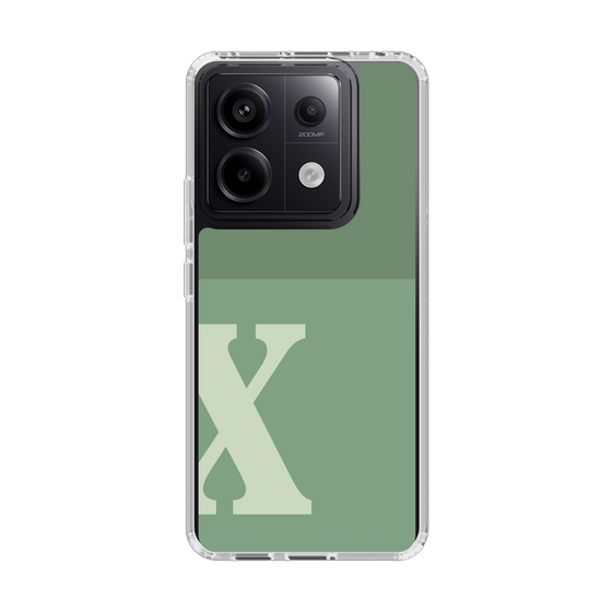 Slim Protection Case［ Original - initial two tone - X green ］