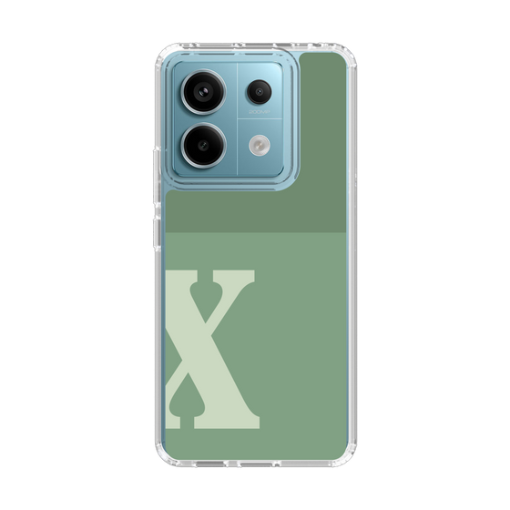 Slim Protection Case［ Original - initial two tone - X green ］