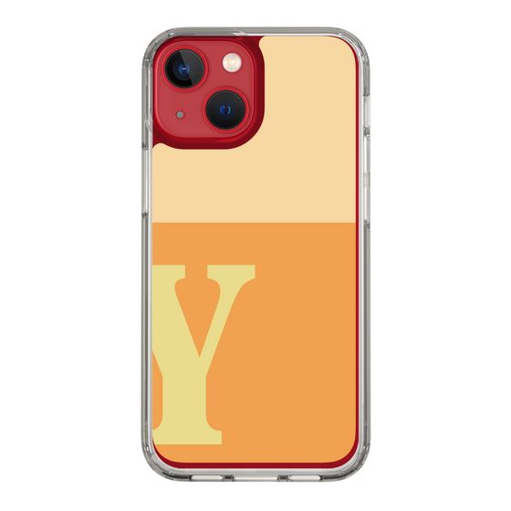 Slim Protection Case［ Original - initial two tone - Y orange ］
