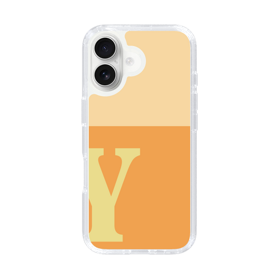 Slim Protection Case［ オリジナル - initial two tone - Y orange ］