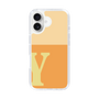 Slim Protection Case［ オリジナル - initial two tone - Y orange ］