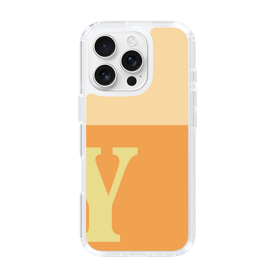 Slim Protection Case［ オリジナル - initial two tone - Y orange ］