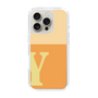 Slim Protection Case［ オリジナル - initial two tone - Y orange ］