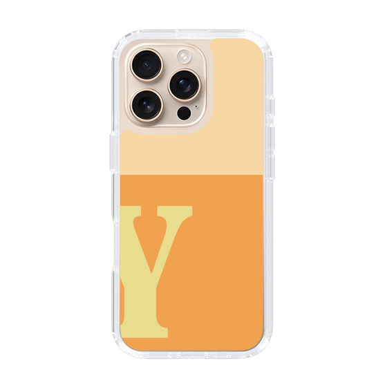 Slim Protection Case［ オリジナル - initial two tone - Y orange ］