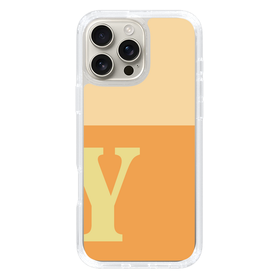 Slim Protection Case［ オリジナル - initial two tone - Y orange ］