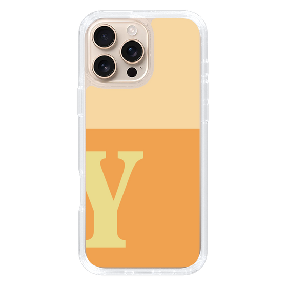 Slim Protection Case［ オリジナル - initial two tone - Y orange ］