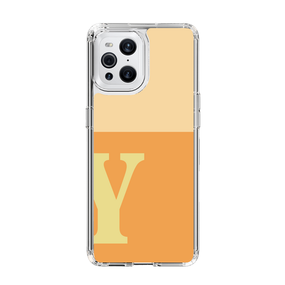 Slim Protection Case［ Original - initial two tone - Y orange ］