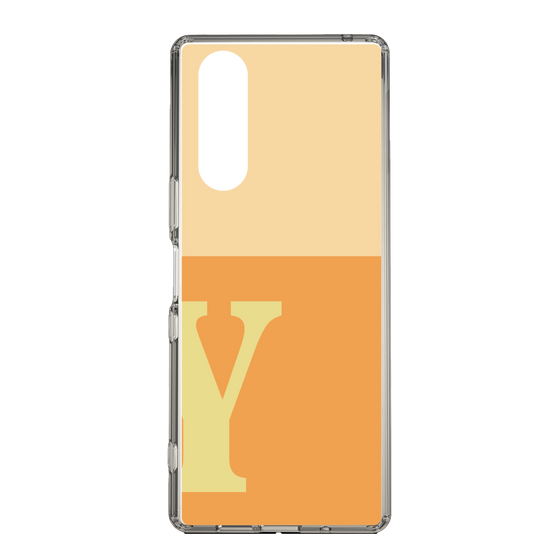 Slim Protection Case［ Original - initial two tone - Y orange ］
