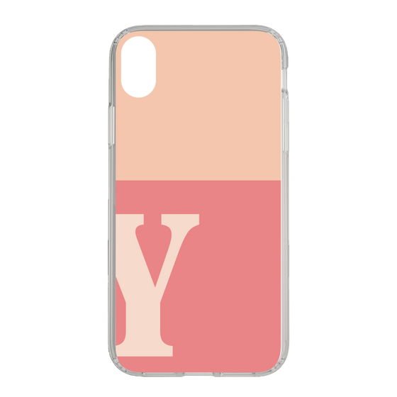 Slim Protection Case［ Original - initial two tone - Y pink ］