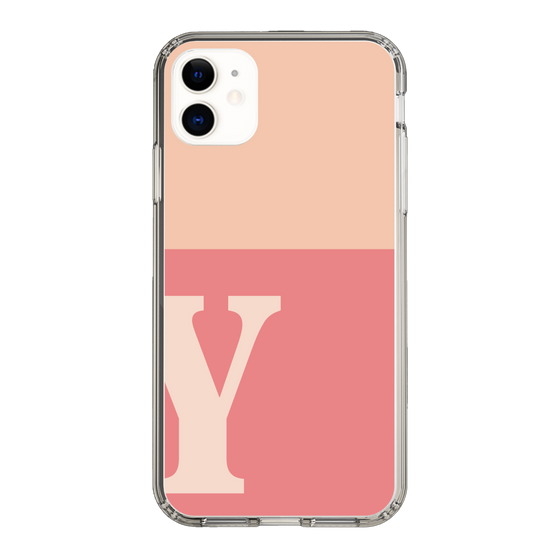 Slim Protection Case［ Original - initial two tone - Y pink ］