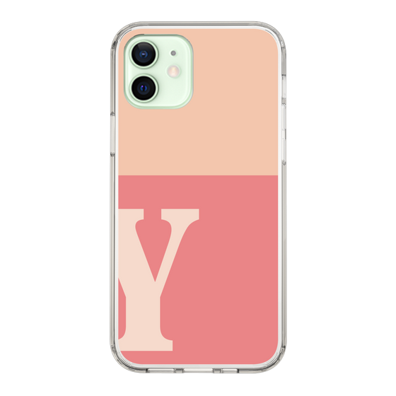 Slim Protection Case［ Original - initial two tone - Y pink ］