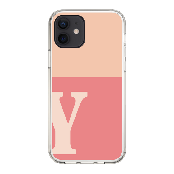 Slim Protection Case［ Original - initial two tone - Y pink ］