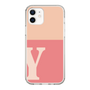 Slim Protection Case［ Original - initial two tone - Y pink ］