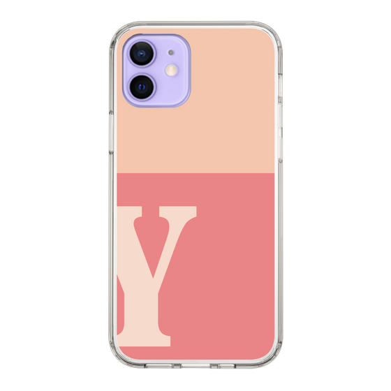 Slim Protection Case［ Original - initial two tone - Y pink ］