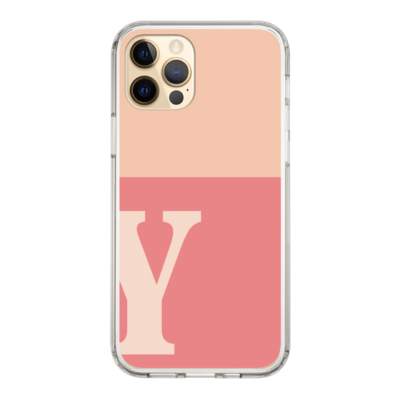 Slim Protection Case［ Original - initial two tone - Y pink ］