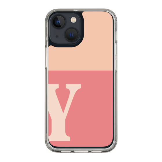 Slim Protection Case［ Original - initial two tone - Y pink ］