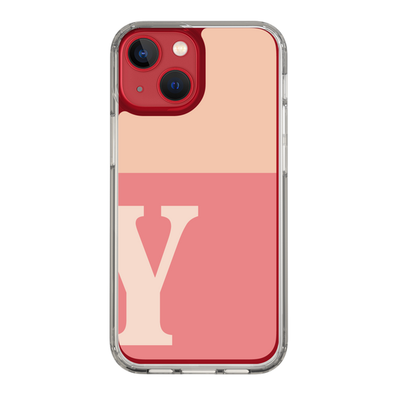 Slim Protection Case［ Original - initial two tone - Y pink ］